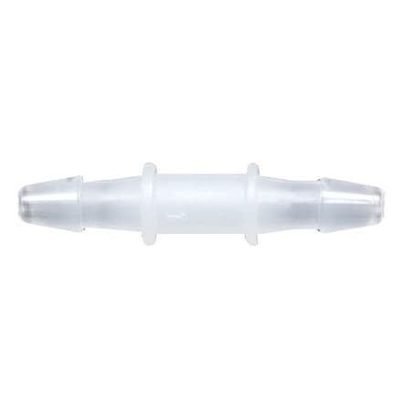 Cole Parmer Hose Barb Fitting, Straight Union, Ntrl Nylon, Cleanroom, 1/16in ID; 10PK C0-1-200NN-QC